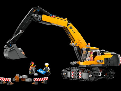 60420 Yellow Construction Excavator