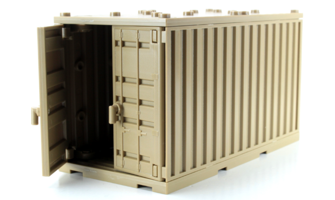 Battle Brick Dark Tan Shipping Container