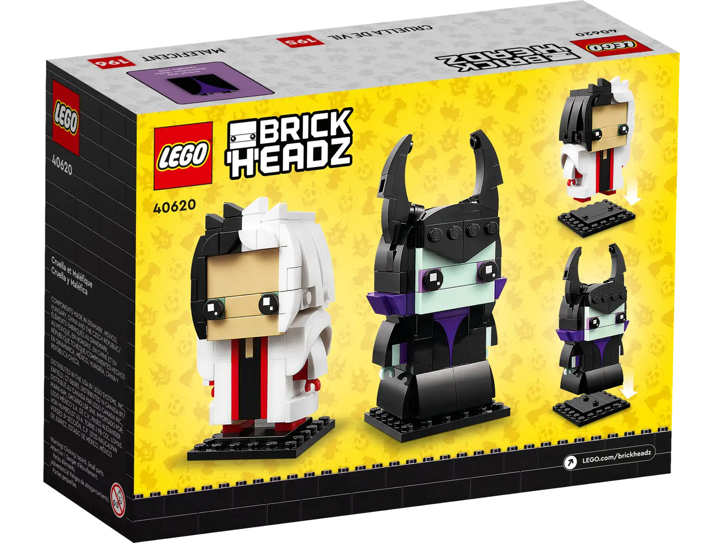 40620 Brickheadz Cruella & Maleficent