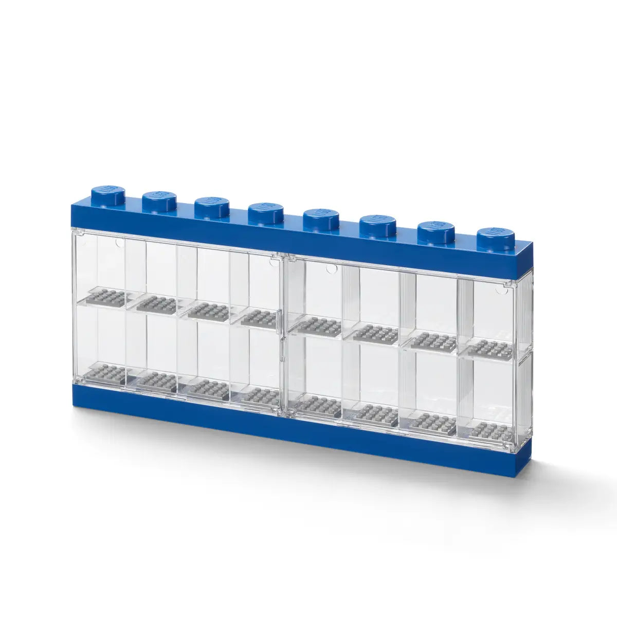 5006155 Blue Lego 16 Figure Display Case