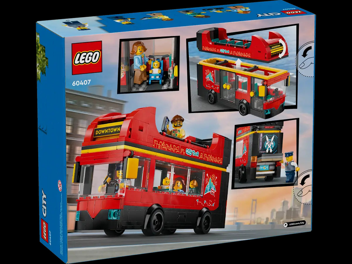 60407 Red Double-Decker Sightseeing Bus