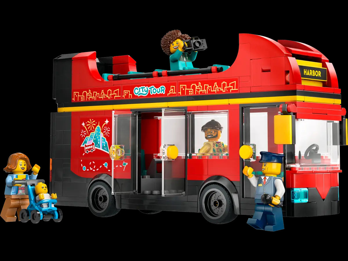 60407 Red Double-Decker Sightseeing Bus