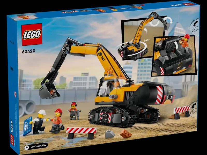 60420 Yellow Construction Excavator