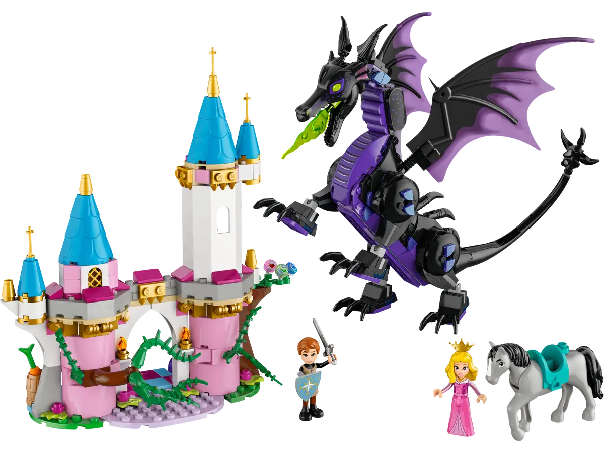 43240 Maleficent’s Dragon Form and Aurora’s Castle