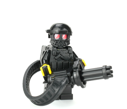 Battle Brick Heavy Gunner Minigun Soldier