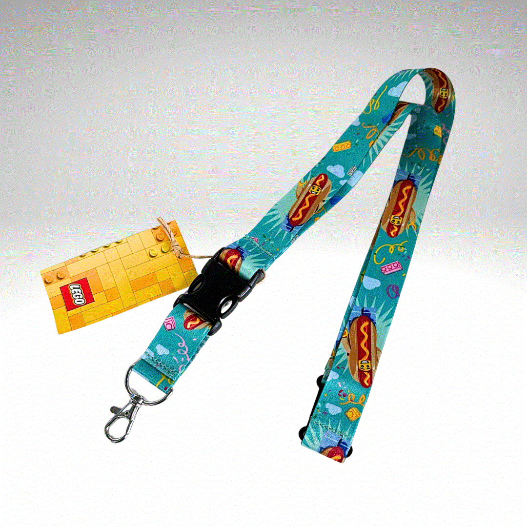 Lego Hot Dog Man Lanyard