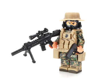 Battle Brick Force Recon Marine Sniper