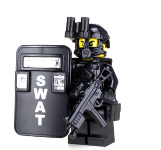 Battle Brick SWAT Police Officer Pointman